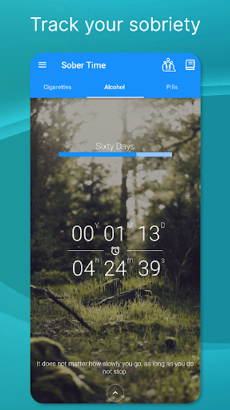Sober Time - Sober Day Counter Screenshot 1 - AppWisp.com Sober Time - Sober Day Counter Screenshot 1 - AppWisp.com