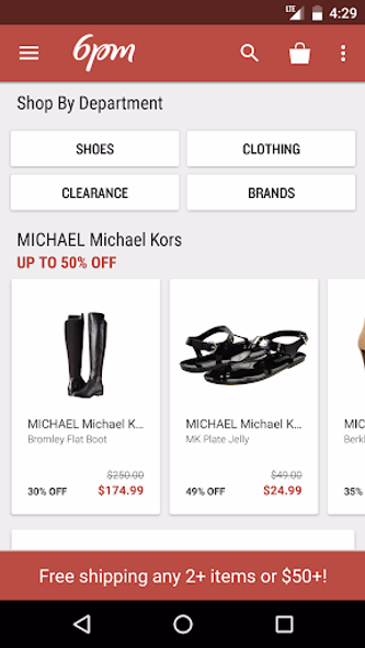 6PM - Shoes, Clothes & More Screenshot 1 - AppWisp.com 6PM - Shoes, Clothes & More Screenshot 1 - AppWisp.com