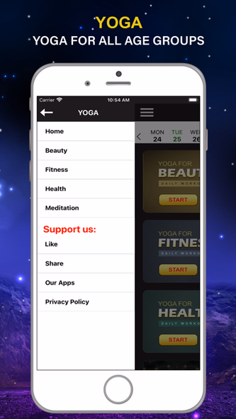 Yoga for Daily Fitness Workout Screenshot 1 - AppWisp.com Yoga for Daily Fitness Workout Screenshot 1 - AppWisp.com