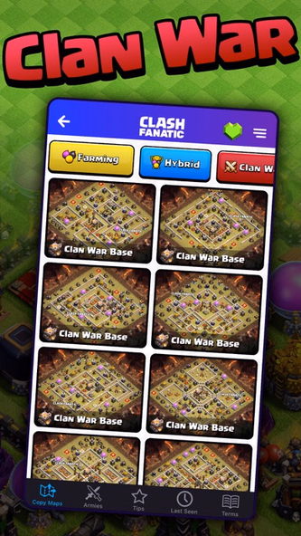 CoC Fanatic: Copy Maps & Base Screenshot 4 - AppWisp.com CoC Fanatic: Copy Maps & Base Screenshot 4 - AppWisp.com