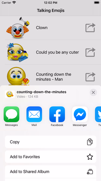 Talking Emojis for Texting Screenshot 3 - AppWisp.com Talking Emojis for Texting Screenshot 3 - AppWisp.com