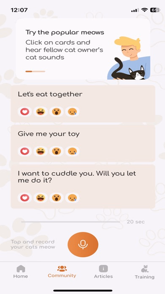 TalkToCat- Generate Cat Sounds Screenshot 2 - AppWisp.com TalkToCat- Generate Cat Sounds Screenshot 2 - AppWisp.com