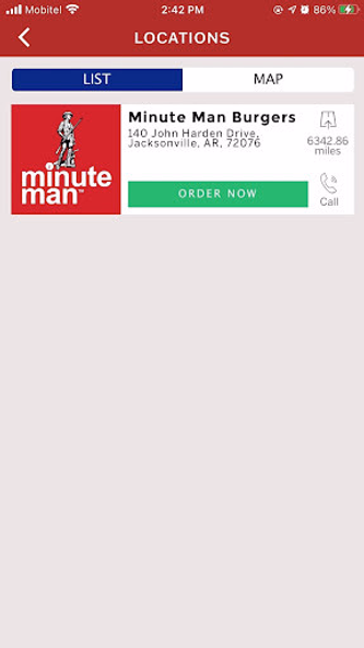 Minute Man Burgers Screenshot 2 - AppWisp.com