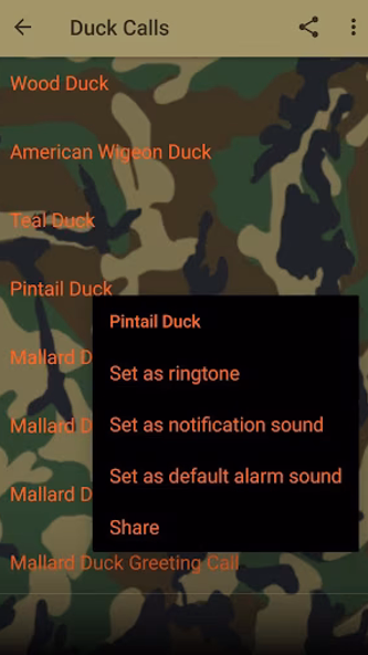 Duck Hunting Calls Screenshot 3 - AppWisp.com Duck Hunting Calls Screenshot 3 - AppWisp.com