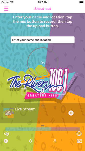 106.1 The River. Screenshot 4 - AppWisp.com