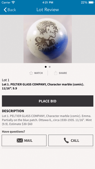 Block's Marble Auctions Screenshot 3 - AppWisp.com Block's Marble Auctions Screenshot 3 - AppWisp.com