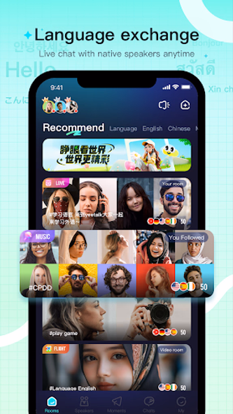 Yeetalk - Chat, Talk & Learn Screenshot 1 - AppWisp.com Yeetalk - Chat, Talk & Learn Screenshot 1 - AppWisp.com