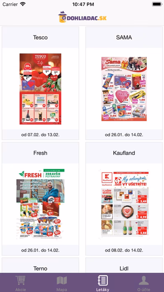 Dohliadač - Akcie a Letáky Screenshot 2 - AppWisp.com Dohliadač - Akcie a Letáky Screenshot 2 - AppWisp.com