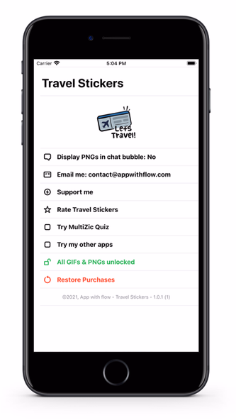 Travel - GIFs & Stickers Screenshot 1 - AppWisp.com Travel - GIFs & Stickers Screenshot 1 - AppWisp.com