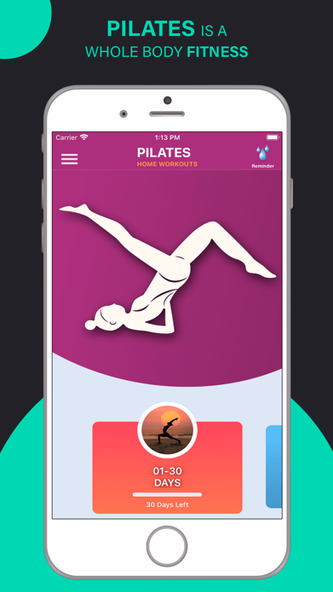 Pilates Yoga Fitness Workouts Screenshot 1 - AppWisp.com Pilates Yoga Fitness Workouts Screenshot 1 - AppWisp.com