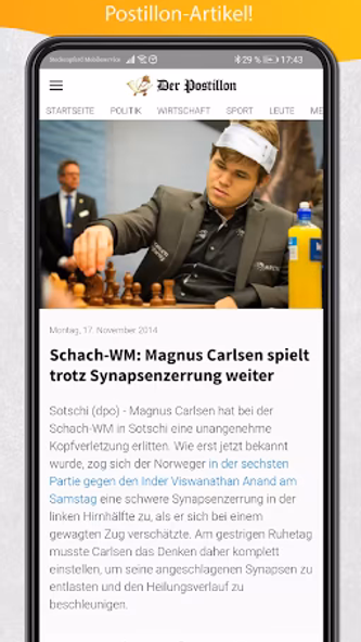 Der Postillon Screenshot 2 - AppWisp.com Der Postillon Screenshot 2 - AppWisp.com
