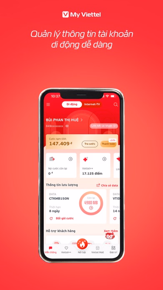 My Viettel: Tích điểm, Đổi quà Screenshot 3 - AppWisp.com My Viettel: Tích điểm, Đổi quà Screenshot 3 - AppWisp.com