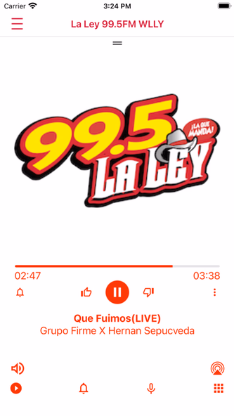 WLLY 99.5 FM La Ley Screenshot 1 - AppWisp.com WLLY 99.5 FM La Ley Screenshot 1 - AppWisp.com