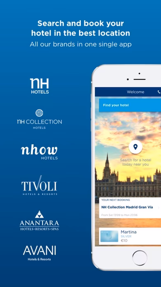 NH Hotel Group Screenshot 1 - AppWisp.com NH Hotel Group Screenshot 1 - AppWisp.com