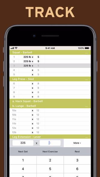 LiftRep: Gym Workout Tracker Screenshot 2 - AppWisp.com LiftRep: Gym Workout Tracker Screenshot 2 - AppWisp.com