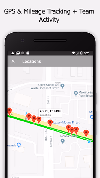 GPS Time & Mileage Tracking Screenshot 2 - AppWisp.com GPS Time & Mileage Tracking Screenshot 2 - AppWisp.com