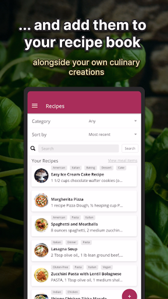 Plan Meals - Meal Planner Screenshot 4 - AppWisp.com Plan Meals - Meal Planner Screenshot 4 - AppWisp.com
