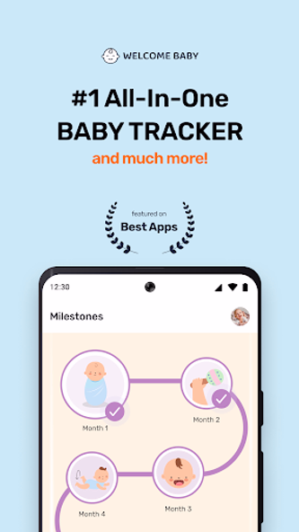 Welcome Baby: Baby Tracker Screenshot 1 - AppWisp.com Welcome Baby: Baby Tracker Screenshot 1 - AppWisp.com