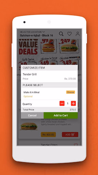 Burger King Pakistan Screenshot 1 - AppWisp.com Burger King Pakistan Screenshot 1 - AppWisp.com