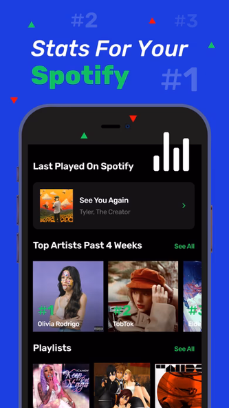 Stats for Spotify Music + Screenshot 1 - AppWisp.com Stats for Spotify Music + Screenshot 1 - AppWisp.com