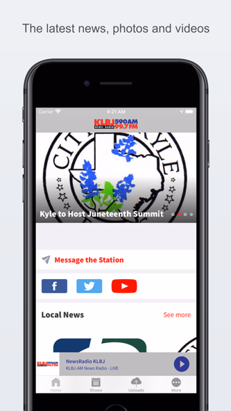 NewsRadio KLBJ Screenshot 1 - AppWisp.com NewsRadio KLBJ Screenshot 1 - AppWisp.com