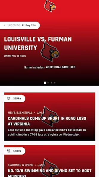 Louisville Cardinals Screenshot 1 - AppWisp.com Louisville Cardinals Screenshot 1 - AppWisp.com