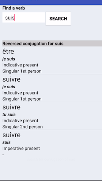 Le Conjugueur Screenshot 3 - AppWisp.com Le Conjugueur Screenshot 3 - AppWisp.com