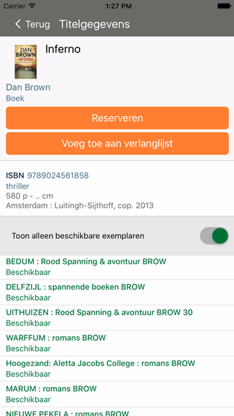 Biblionet Groningen Screenshot 3 - AppWisp.com Biblionet Groningen Screenshot 3 - AppWisp.com