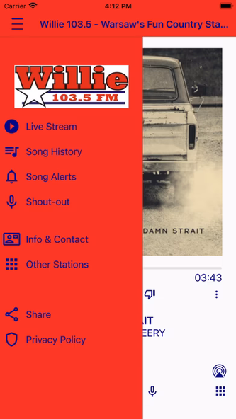 Willie 103.5 Screenshot 2 - AppWisp.com Willie 103.5 Screenshot 2 - AppWisp.com