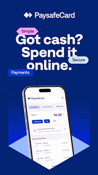 PaysafeCard - prepaid payments Screenshot 1 - AppWisp.com PaysafeCard - prepaid payments Screenshot 1 - AppWisp.com