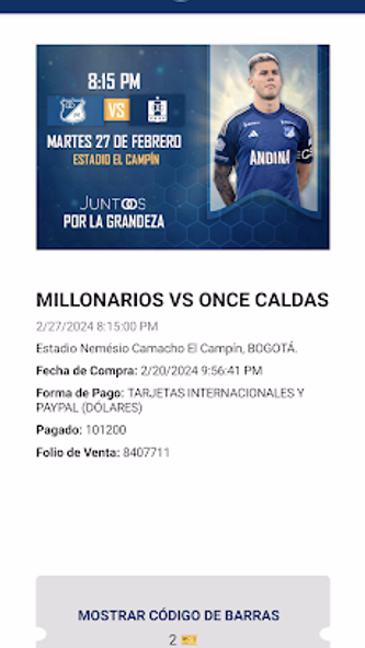 eticket Colombia Screenshot 3 - AppWisp.com eticket Colombia Screenshot 3 - AppWisp.com