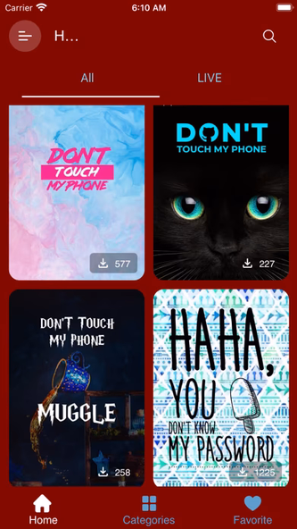 DON'T Touch Phone Wallpapers Screenshot 4 - AppWisp.com DON'T Touch Phone Wallpapers Screenshot 4 - AppWisp.com