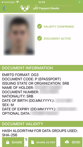 µFR NFC ePassport Reader Screenshot 3 - AppWisp.com µFR NFC ePassport Reader Screenshot 3 - AppWisp.com