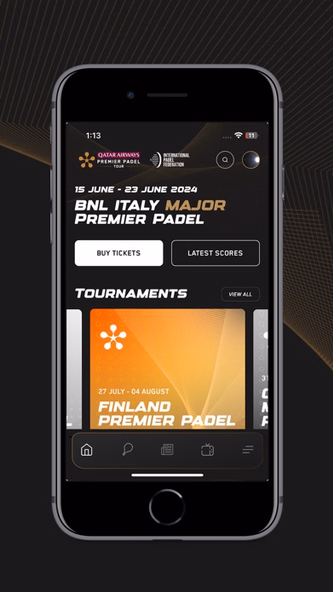 Premier Padel Official App Screenshot 1 - AppWisp.com Premier Padel Official App Screenshot 1 - AppWisp.com