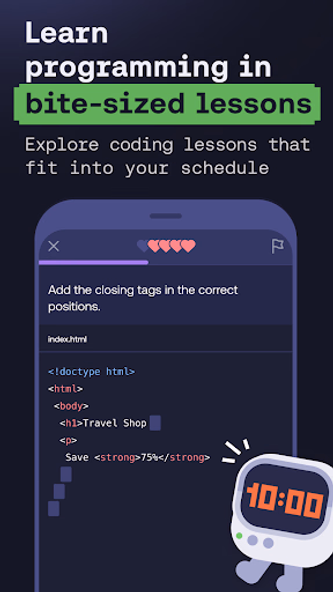 Learn Coding/Programming: Mimo Screenshot 2 - AppWisp.com Learn Coding/Programming: Mimo Screenshot 2 - AppWisp.com