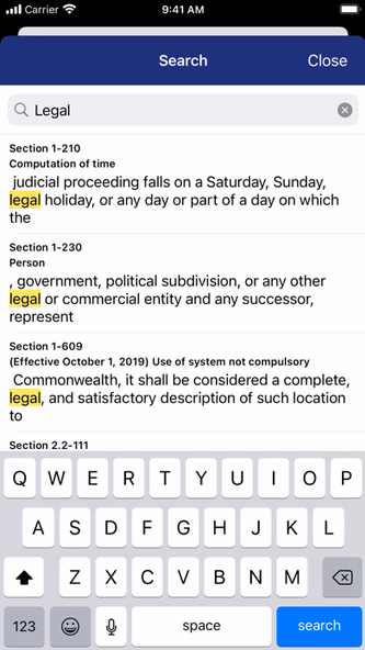 Code Of Virginia by PocketLaw Screenshot 4 - AppWisp.com Code Of Virginia by PocketLaw Screenshot 4 - AppWisp.com