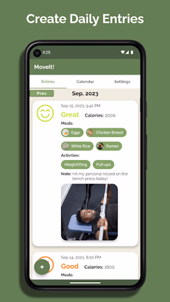MoveIt! - Fitness Tracker Screenshot 2 - AppWisp.com