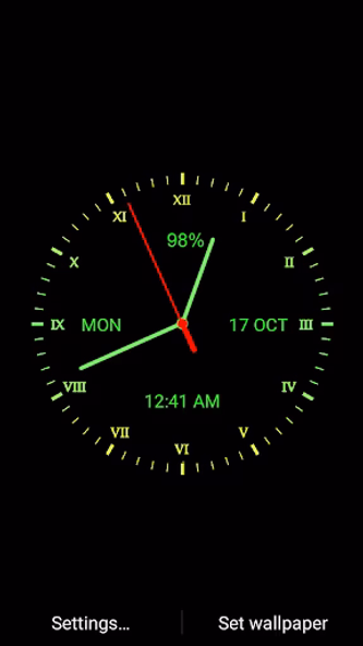Analog Clock Live Wallpaper Screenshot 3 - AppWisp.com Analog Clock Live Wallpaper Screenshot 3 - AppWisp.com