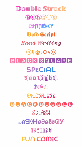 Fonts Art- Keyboard for iPhone Screenshot 1 - AppWisp.com Fonts Art- Keyboard for iPhone Screenshot 1 - AppWisp.com