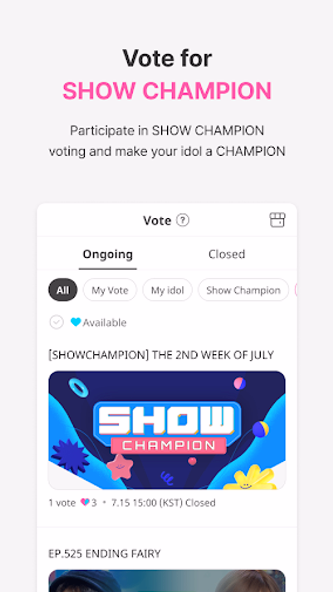 IDOLCHAMP Screenshot 1 - AppWisp.com