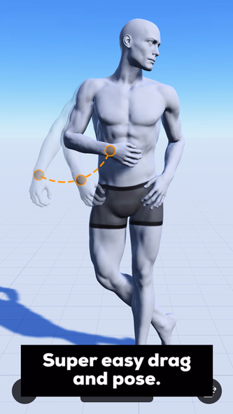 Magic Poser - Art Pose Tool Screenshot 1 - AppWisp.com Magic Poser - Art Pose Tool Screenshot 1 - AppWisp.com