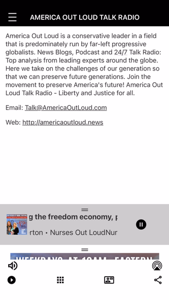 America Out Loud Talk Radio Screenshot 3 - AppWisp.com America Out Loud Talk Radio Screenshot 3 - AppWisp.com