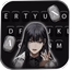 Cool Dark Girl Keyboard Backgr - AppWisp.com