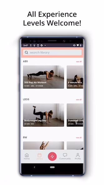 Lift with Liv: Gym Workouts + Screenshot 3 - AppWisp.com Lift with Liv: Gym Workouts + Screenshot 3 - AppWisp.com