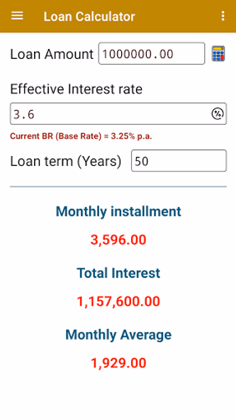 Housing Loan Calculator Screenshot 2 - AppWisp.com Housing Loan Calculator Screenshot 2 - AppWisp.com