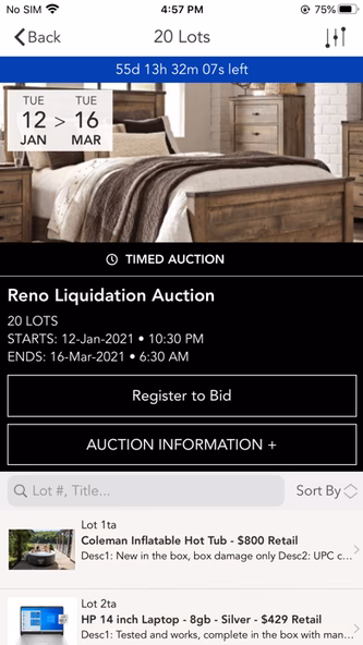 Vanzant Auctions Screenshot 2 - AppWisp.com Vanzant Auctions Screenshot 2 - AppWisp.com