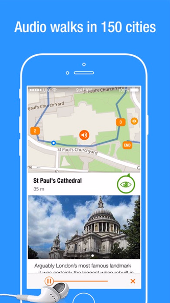Travel Guide - Location Based Audio Walking Tours Screenshot 1 - AppWisp.com Travel Guide - Location Based Audio Walking Tours Screenshot 1 - AppWisp.com