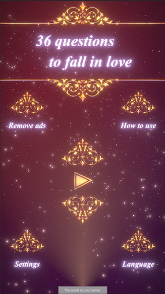 36 questions to fall in love Screenshot 1 - AppWisp.com 36 questions to fall in love Screenshot 1 - AppWisp.com