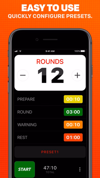 Boxing Timer Pro Round Timer Screenshot 2 - AppWisp.com Boxing Timer Pro Round Timer Screenshot 2 - AppWisp.com