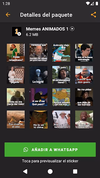 Memes Hub: stickers animados Screenshot 2 - AppWisp.com